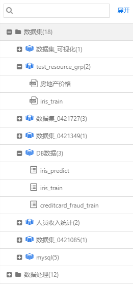 dataset-menu